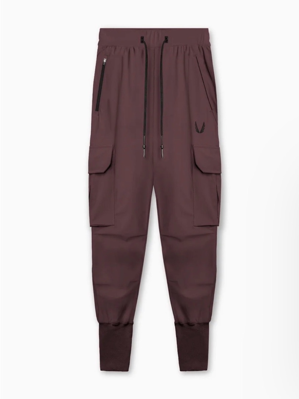 ASRV Tetra-Lite Cargo Jogger Pants Men M Faded Plum Drawstring High Rib DSG-0437